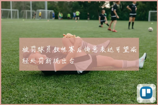 被罚球员教练赛后悔意表达可望减轻处罚新规出台